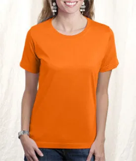 3580 LA T Ladies' Combed Ring-Spun T-Shirt Mandarin