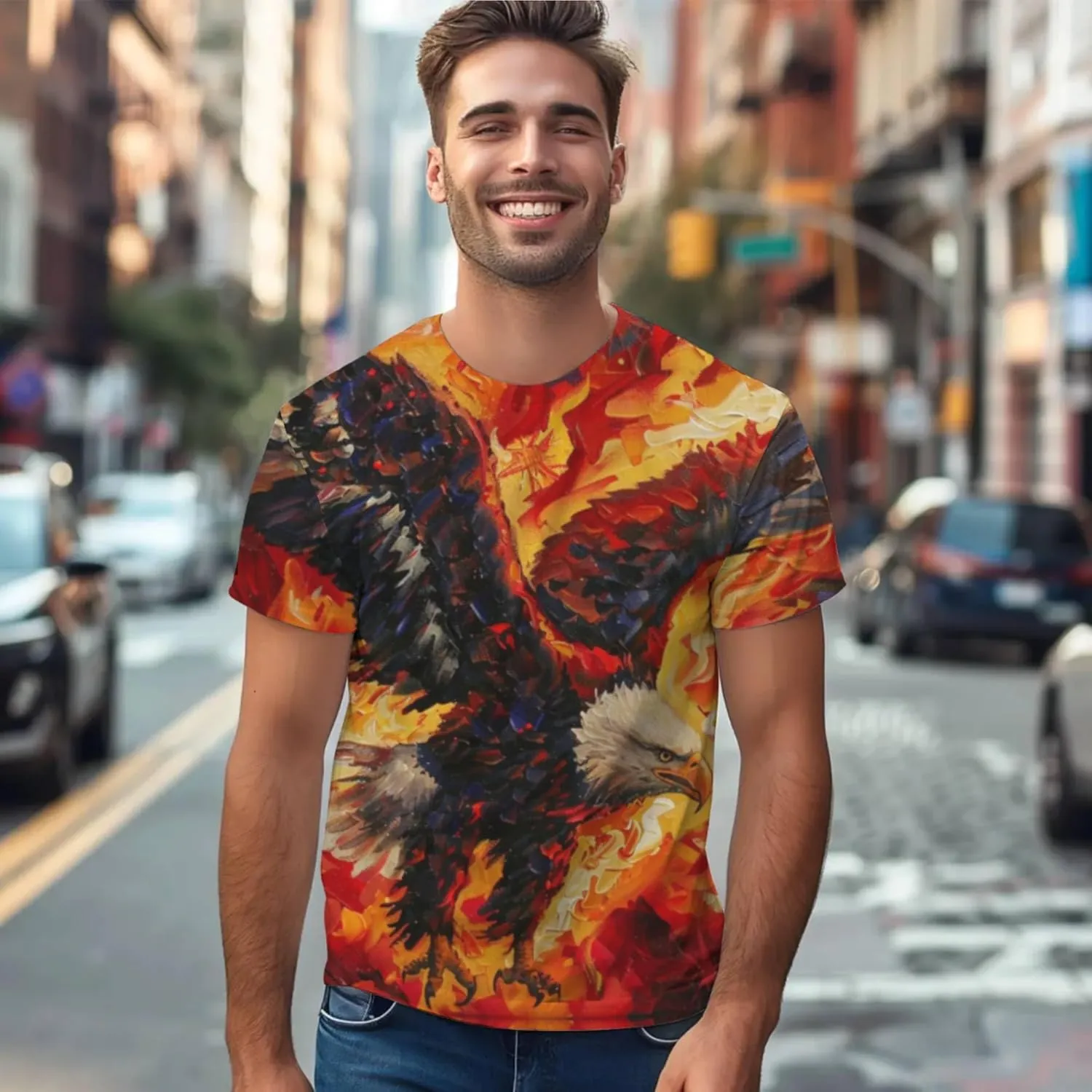 3D Printed T-Shirt, HD Graphic, Comfortable & Stylish. Breathable, Lightweight Fabric.