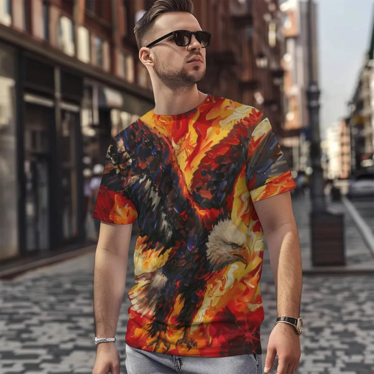 3D Printed T-Shirt, HD Graphic, Comfortable & Stylish. Breathable, Lightweight Fabric.