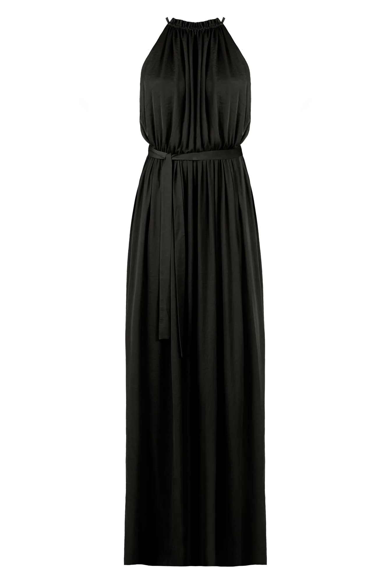ASOKA maxi black flowing dress