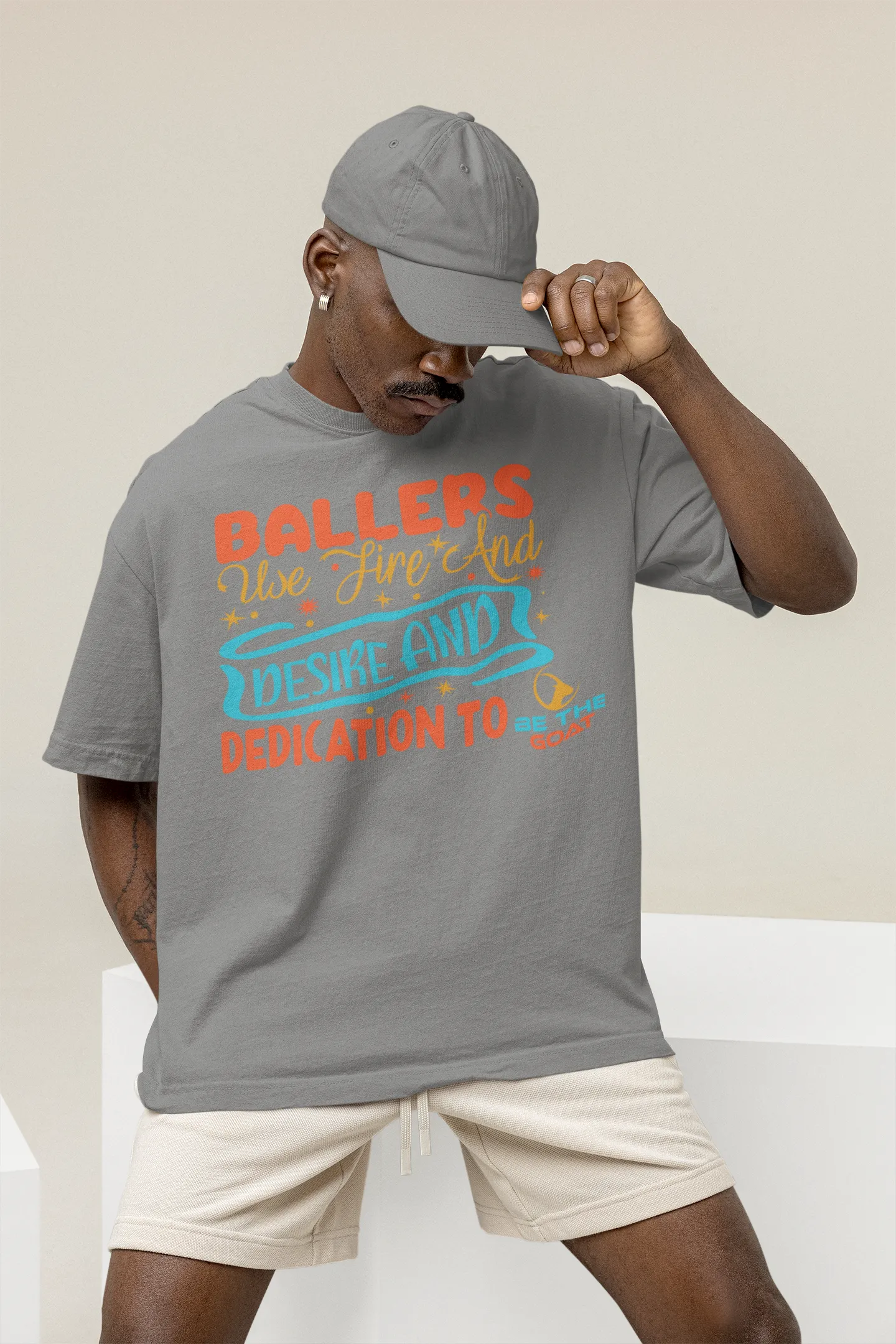Basketball T-Shirt Baller Use Fire And Desire And Dedication To Be The Goat Unisex Shirt