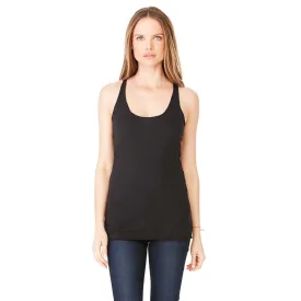 Bella   Canvas Women's Solid Black Triblend Racerback Tank