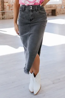 Biles Midi Denim Skirt