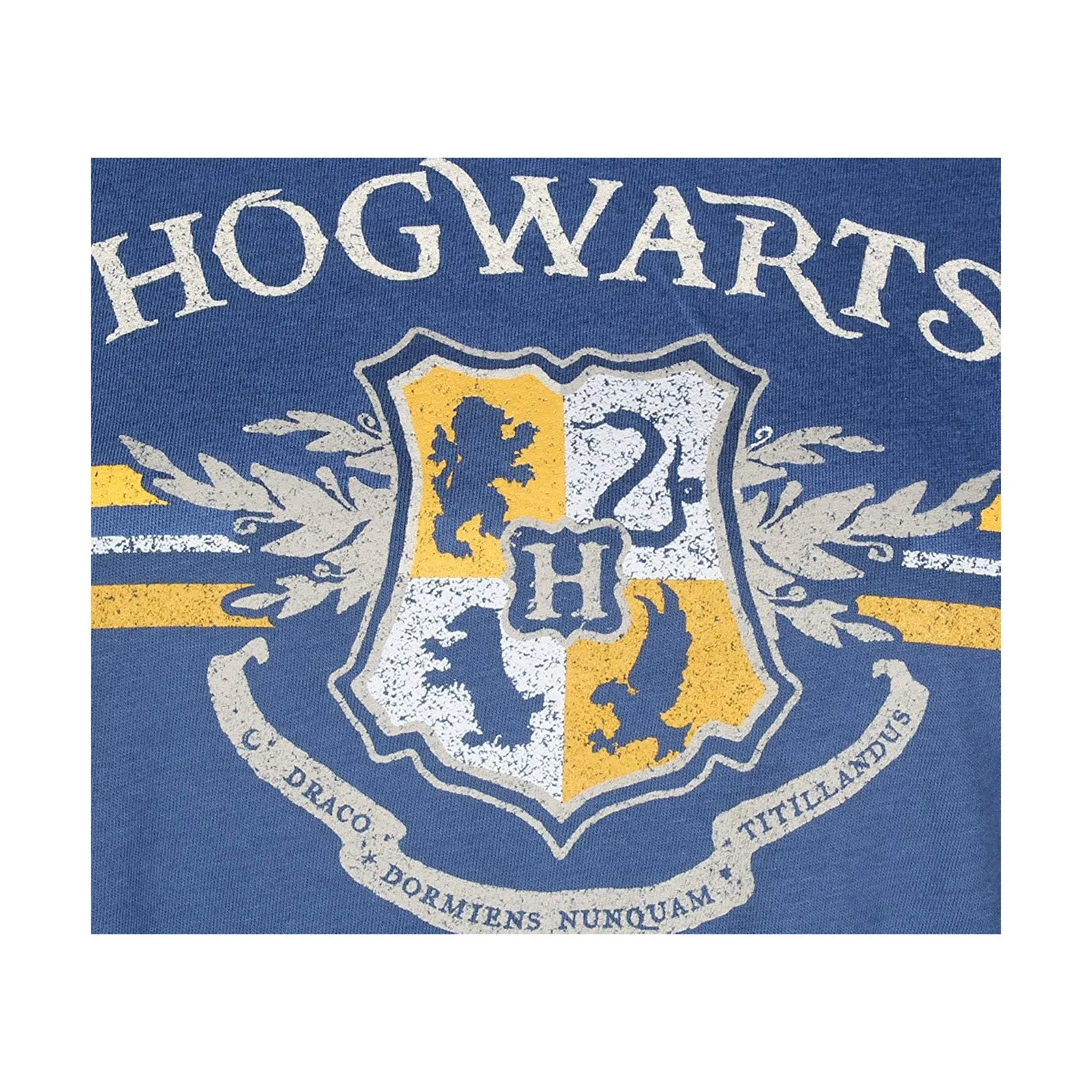 Bioworld Harry Potter Hogwarts Navy Unisex T-Shirt