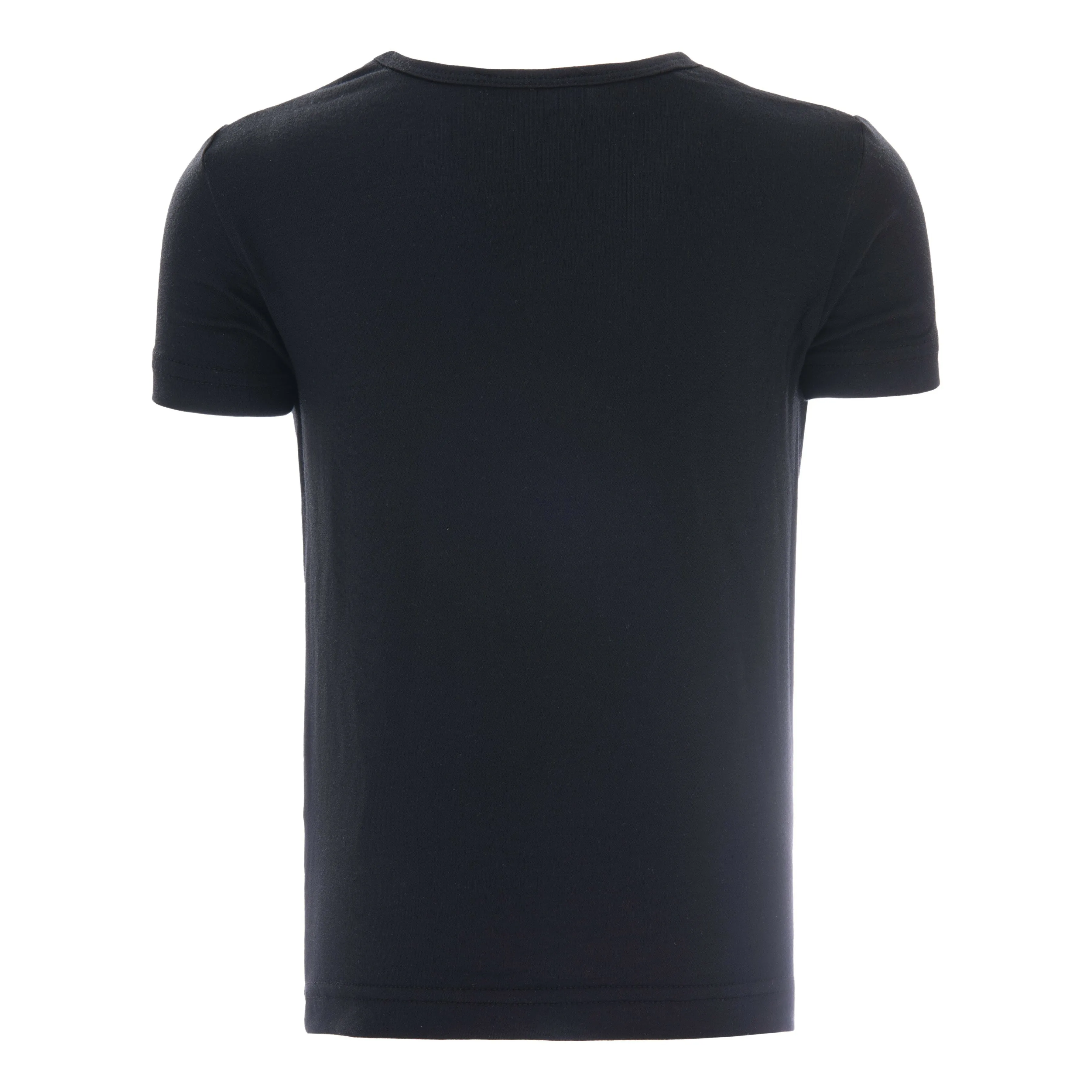 Black Solid Cotton T-Shirt