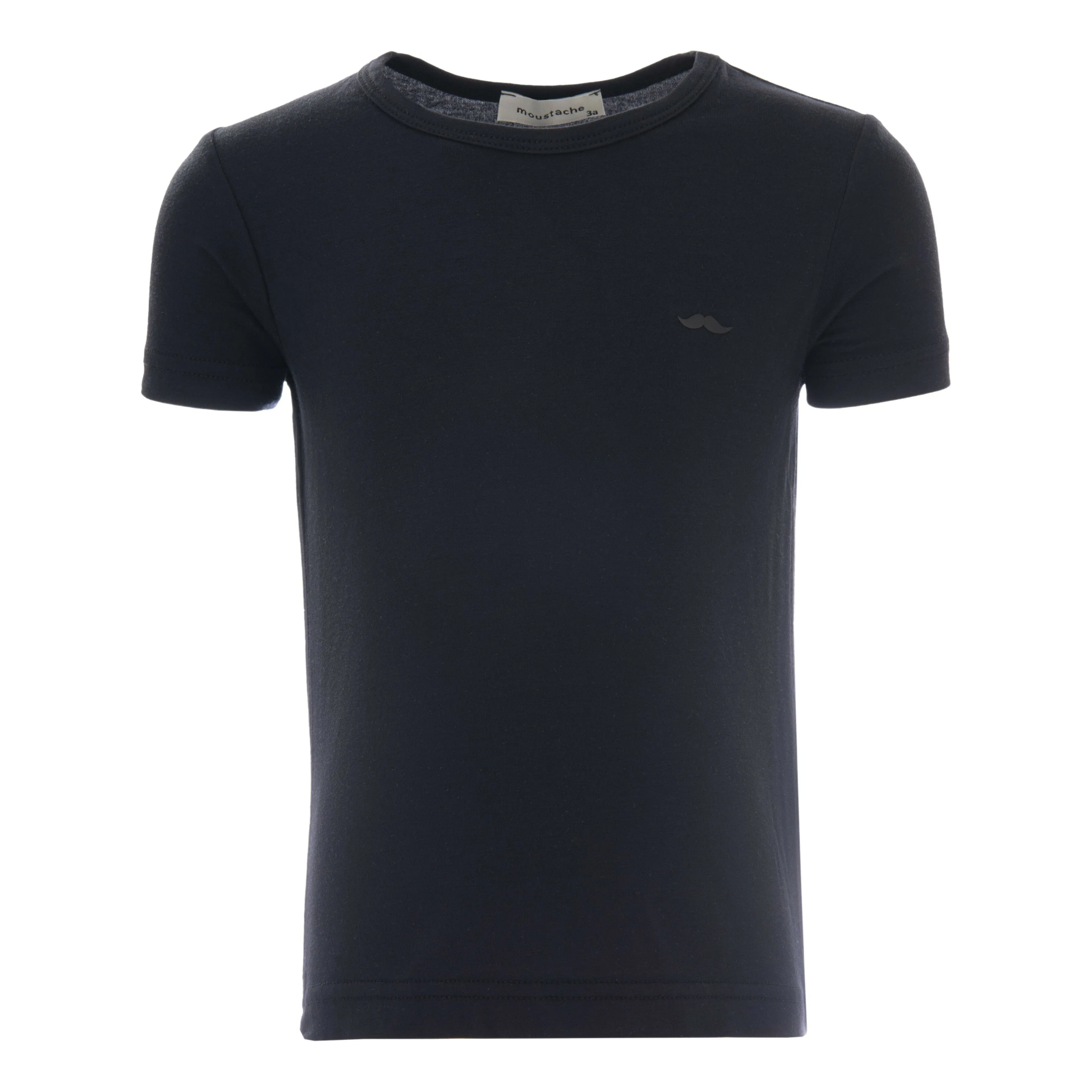 Black Solid Cotton T-Shirt