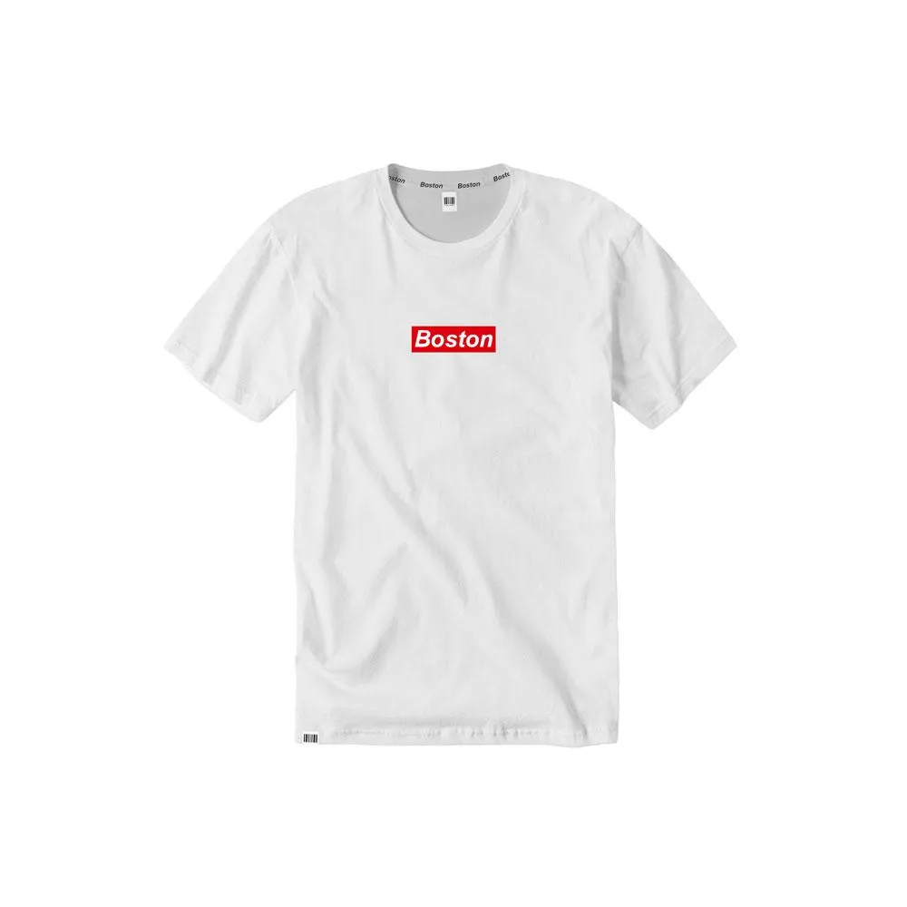 Boston Box Logo White T-Shirt