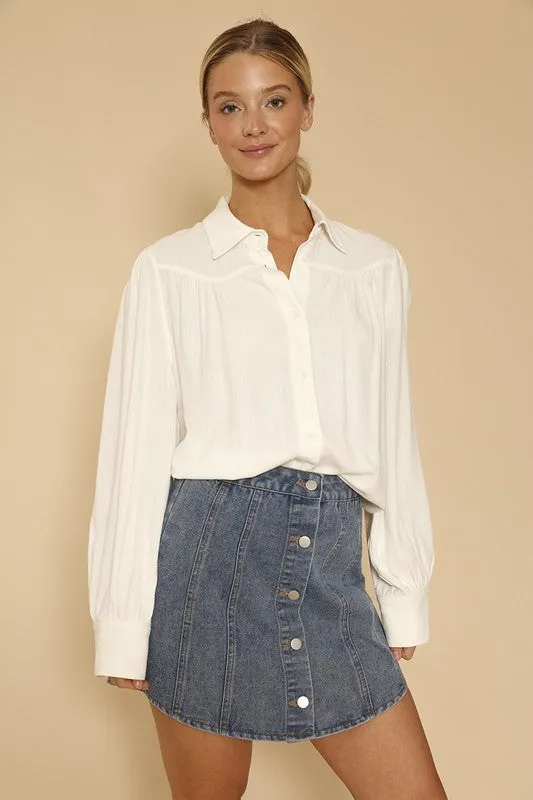 Button Down Blouse