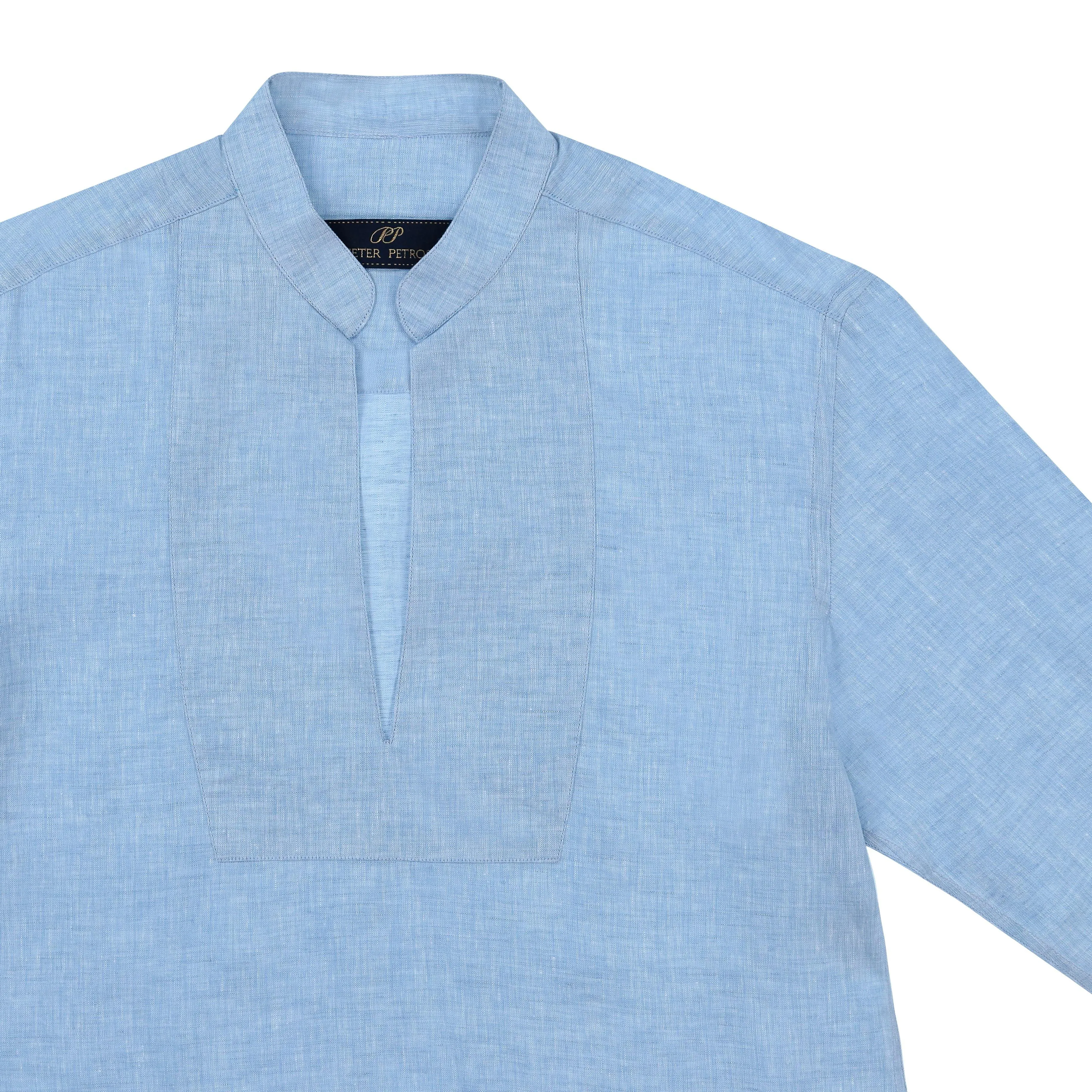 Cuba Linen Shirt - Blue