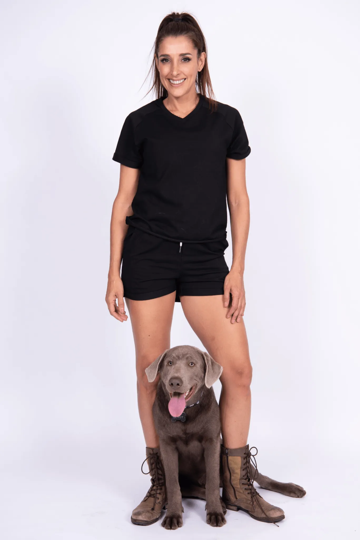 Easygoing Set: T-Shirt & Shorts - Black - FINAL SALE