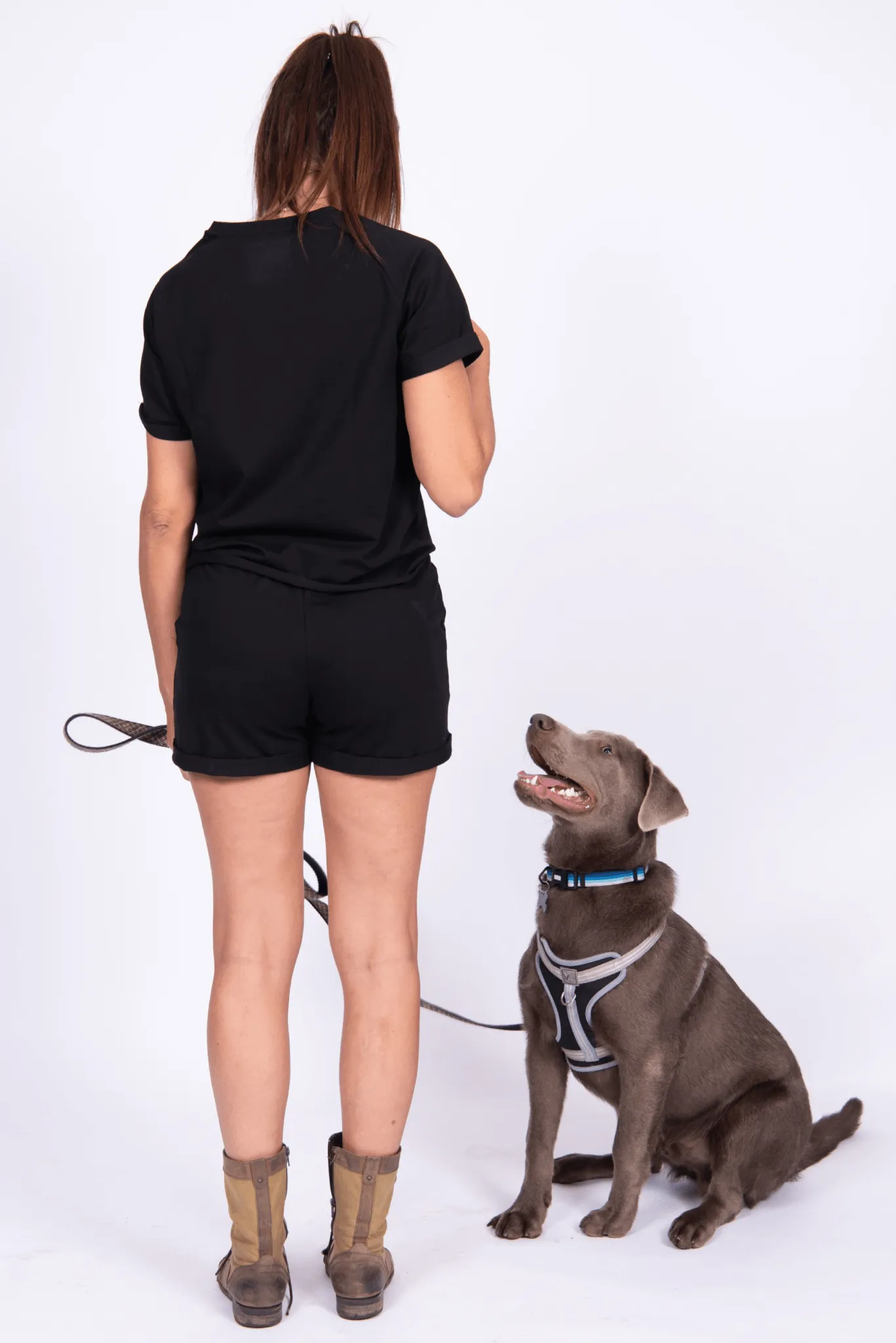 Easygoing Set: T-Shirt & Shorts - Black - FINAL SALE