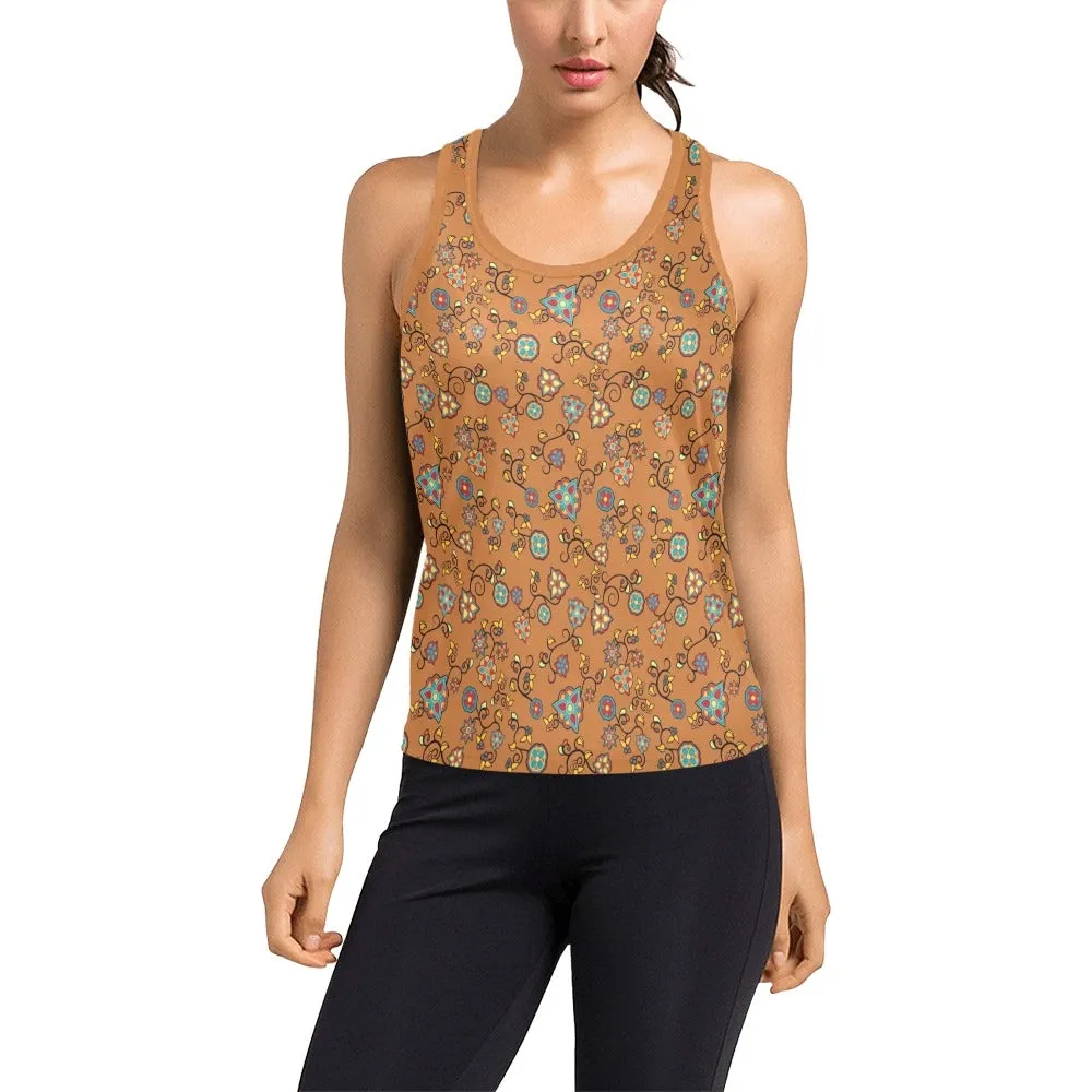 Fire Bloom Light Women's Racerback Tank Top