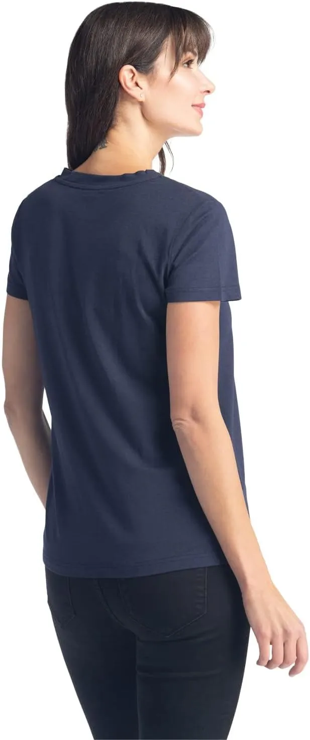Fishers Finery Women's Ecofabric Short Sleeve V-Neck Tee; Relaxed Fit