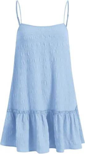 Floerns Women's Casual Swing Shift Dress Spaghetti Strap Flowy Loose Mini Cami Dress