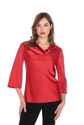 Frank Lyman Drape neck Blouse