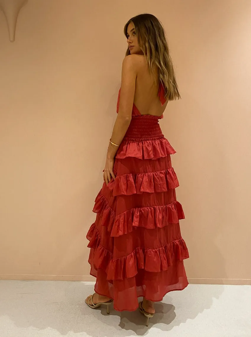 Issy Promises Dress in Rouge
