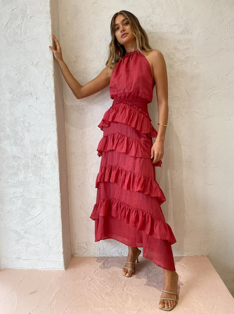 Issy Promises Dress in Rouge