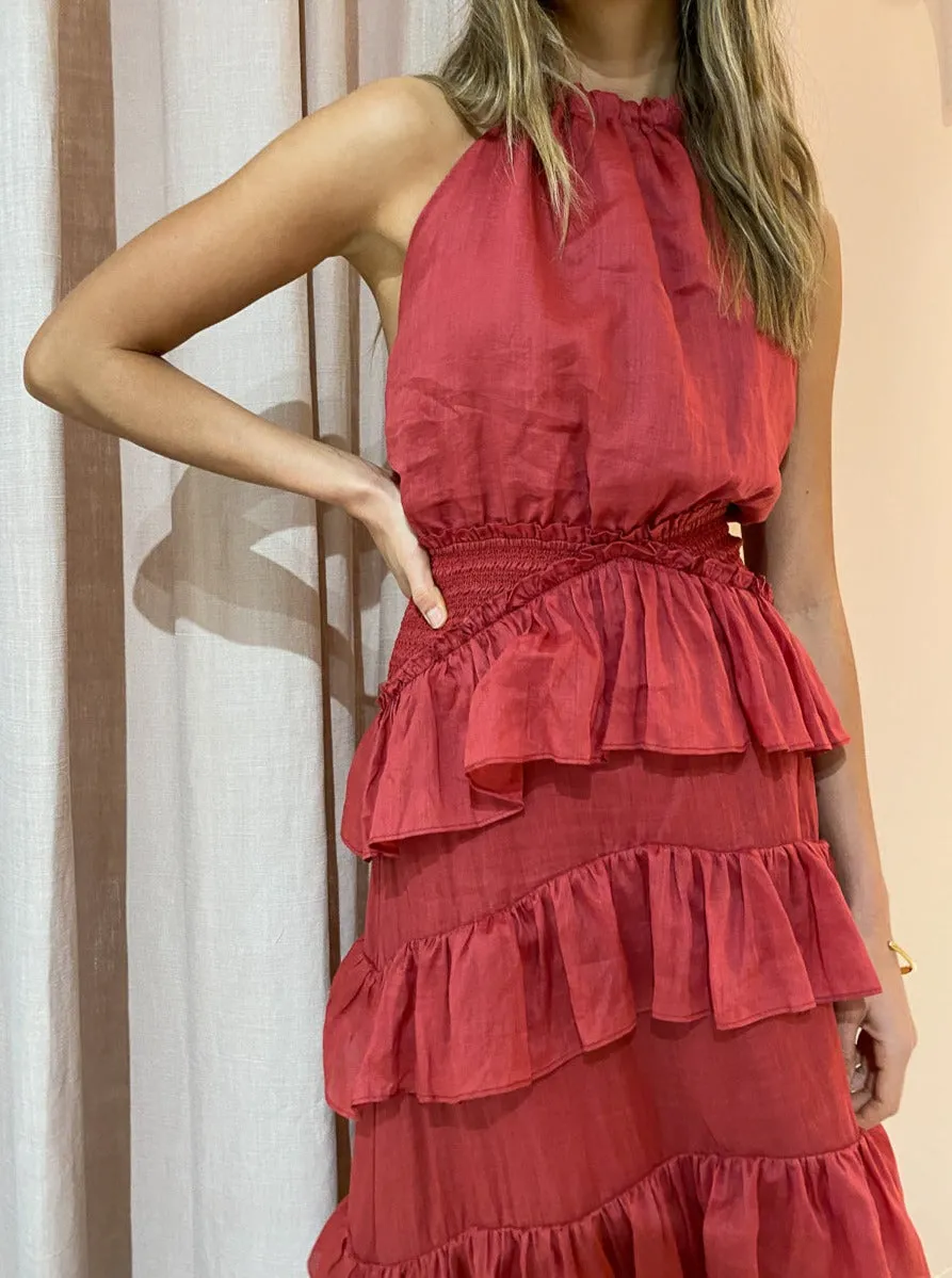 Issy Promises Dress in Rouge