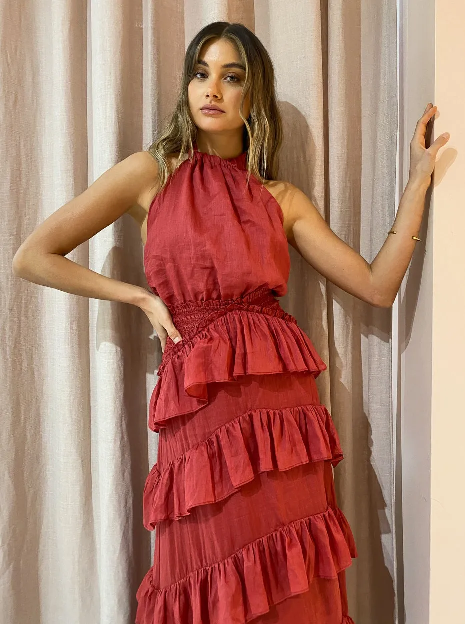 Issy Promises Dress in Rouge