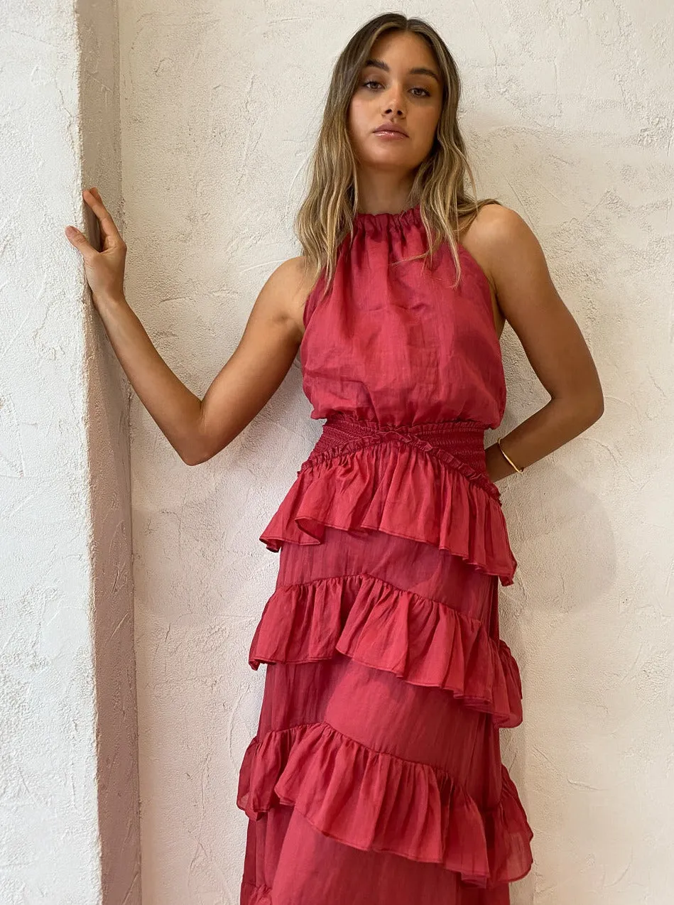 Issy Promises Dress in Rouge