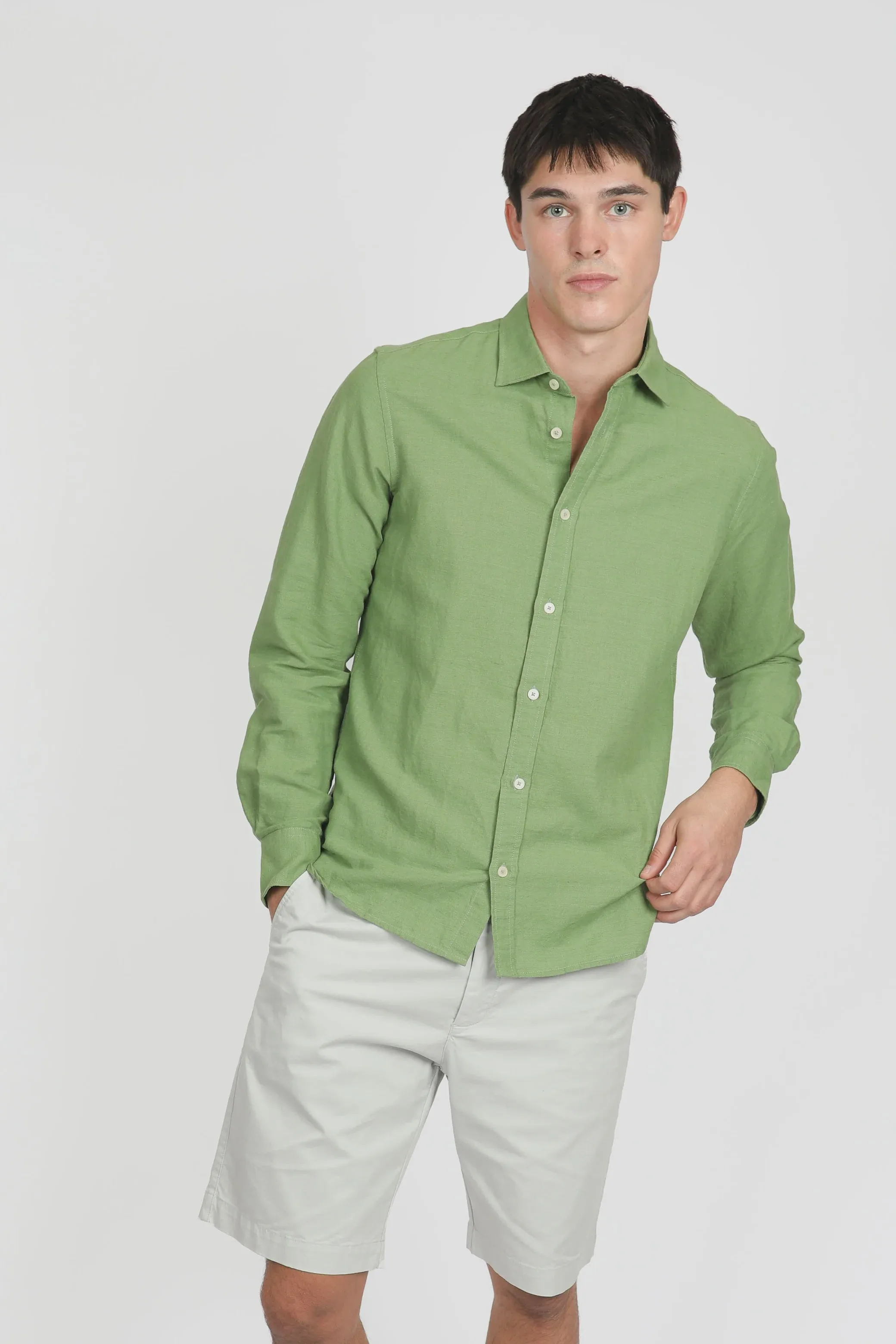 James Harper L/S Shirt - Forest