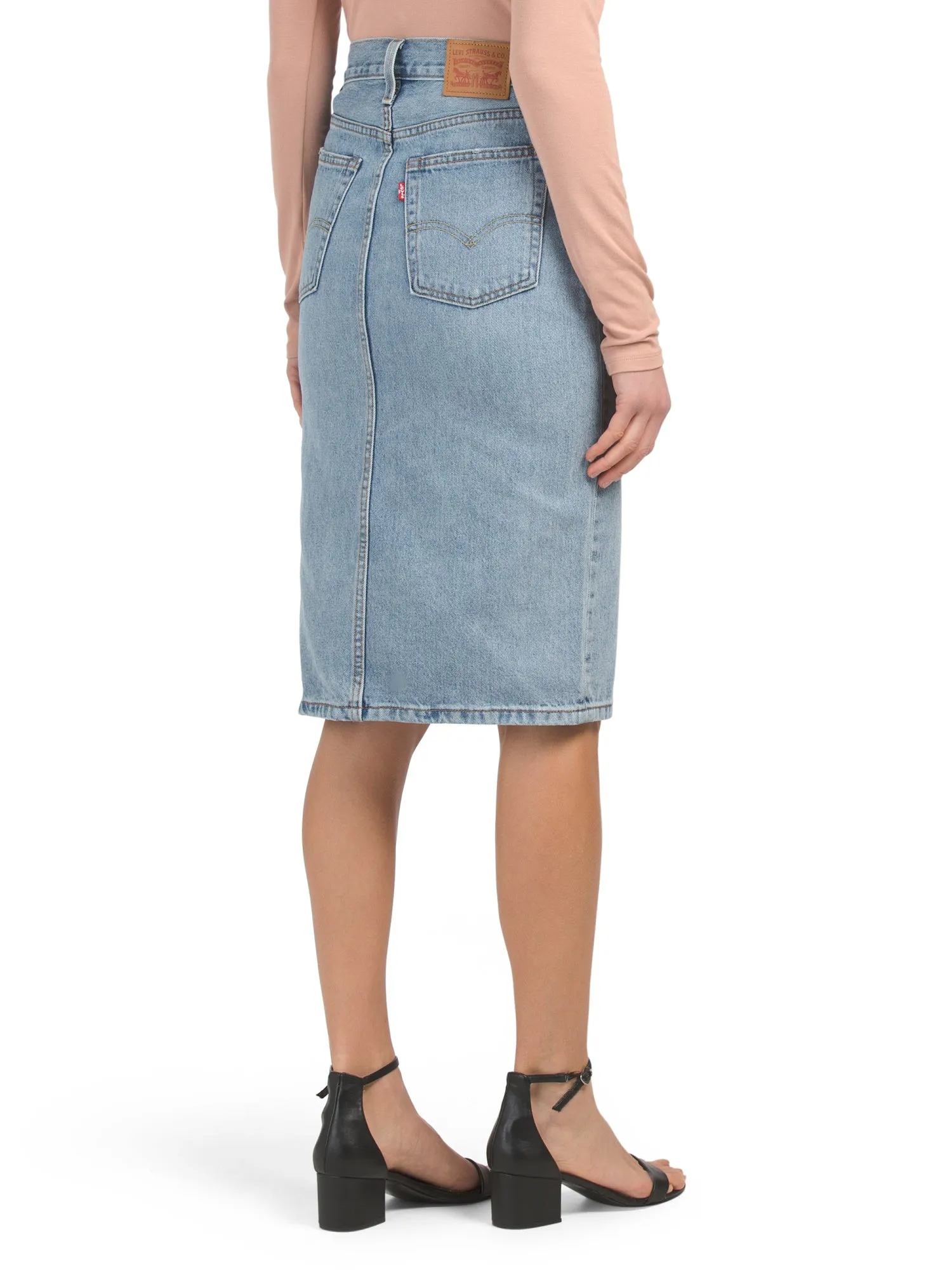 Levi's® Premium Side Slit Skirt - Blue Waves