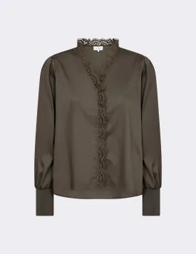 LR-ISLA SOLID 112 Blouse Brown