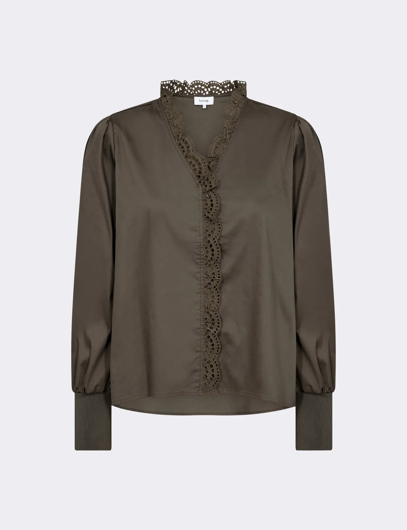 LR-ISLA SOLID 112 Blouse Brown