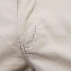 Men's Cotton Chino Shorts, Relaxed Fit, Straight Leg, Zippered Front, Button Closure, 2 Side Pockets, 2 Back Pockets