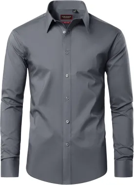 Mens Dress Shirts Long Sleeve Dress Shirts for Men Cotton Button Down Shirt Regular Big and Tall Dress Shirts