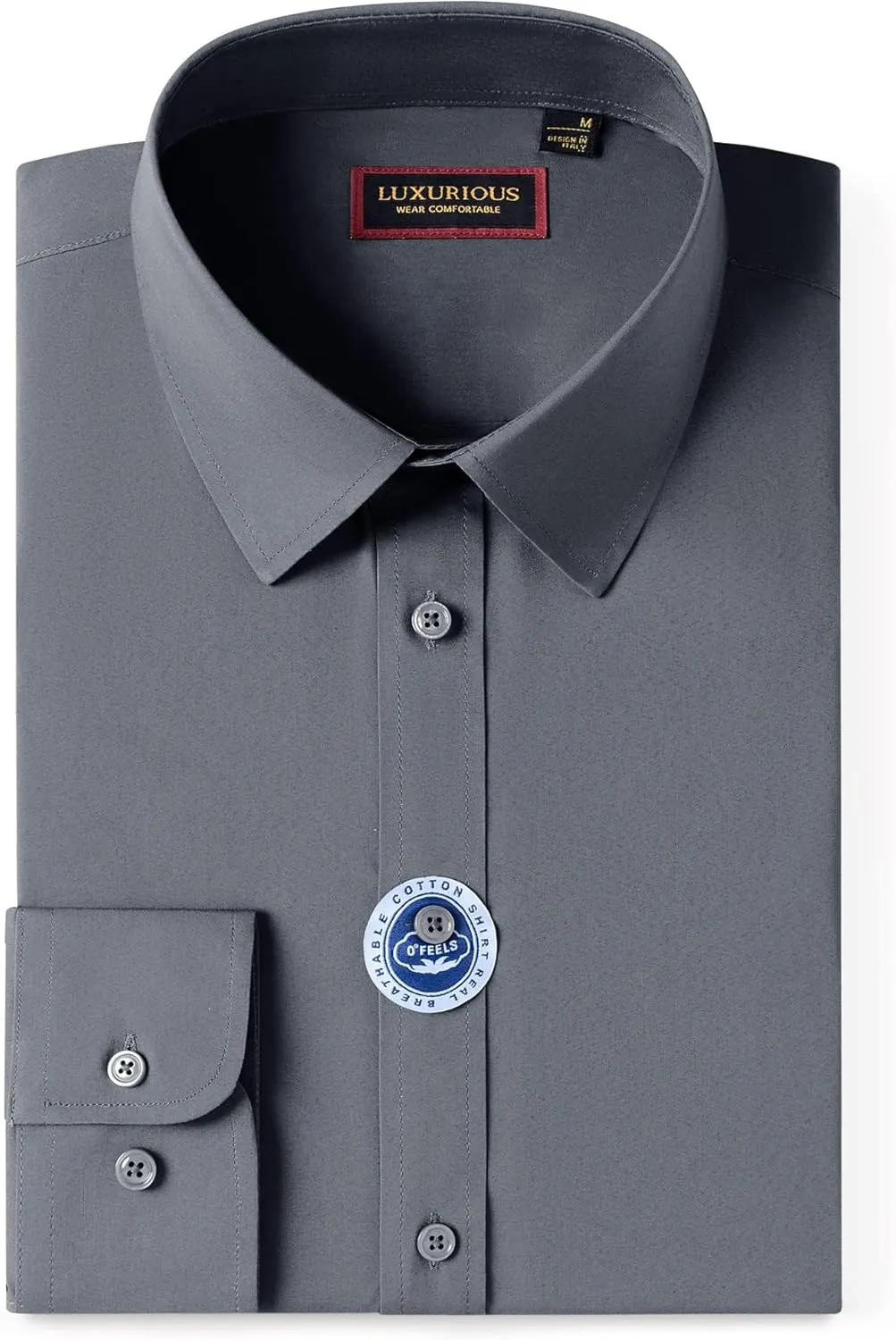 Mens Dress Shirts Long Sleeve Dress Shirts for Men Cotton Button Down Shirt Regular Big and Tall Dress Shirts