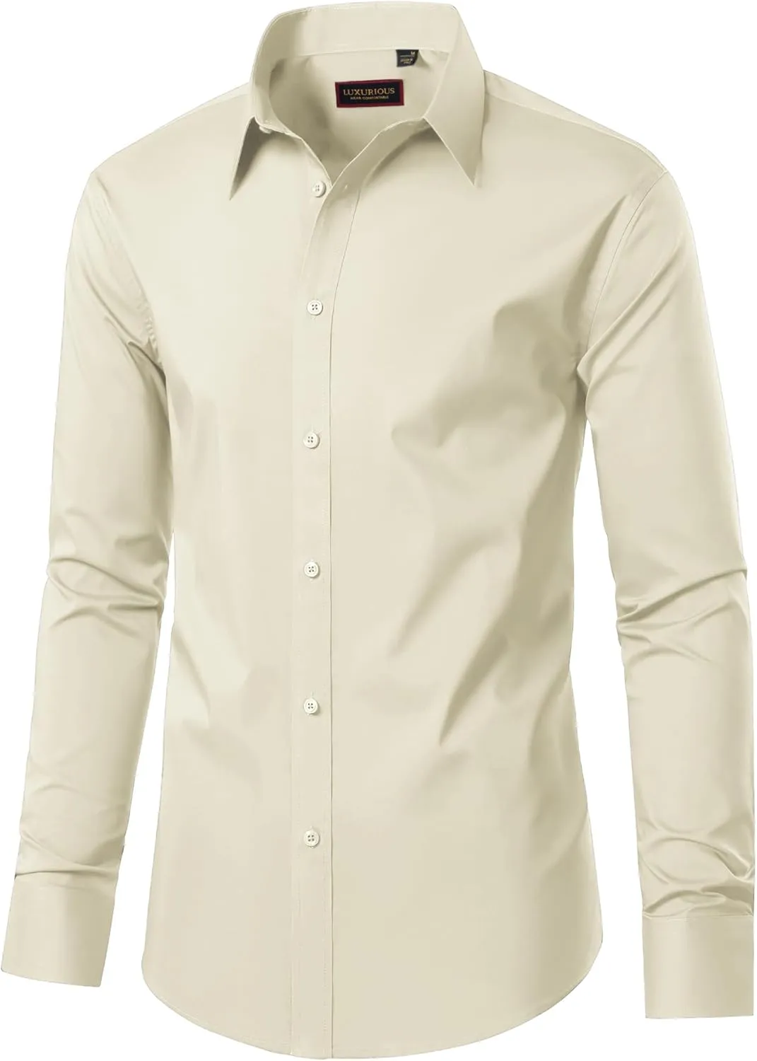 Mens Dress Shirts Long Sleeve Dress Shirts for Men Cotton Button Down Shirt Regular Big and Tall Dress Shirts