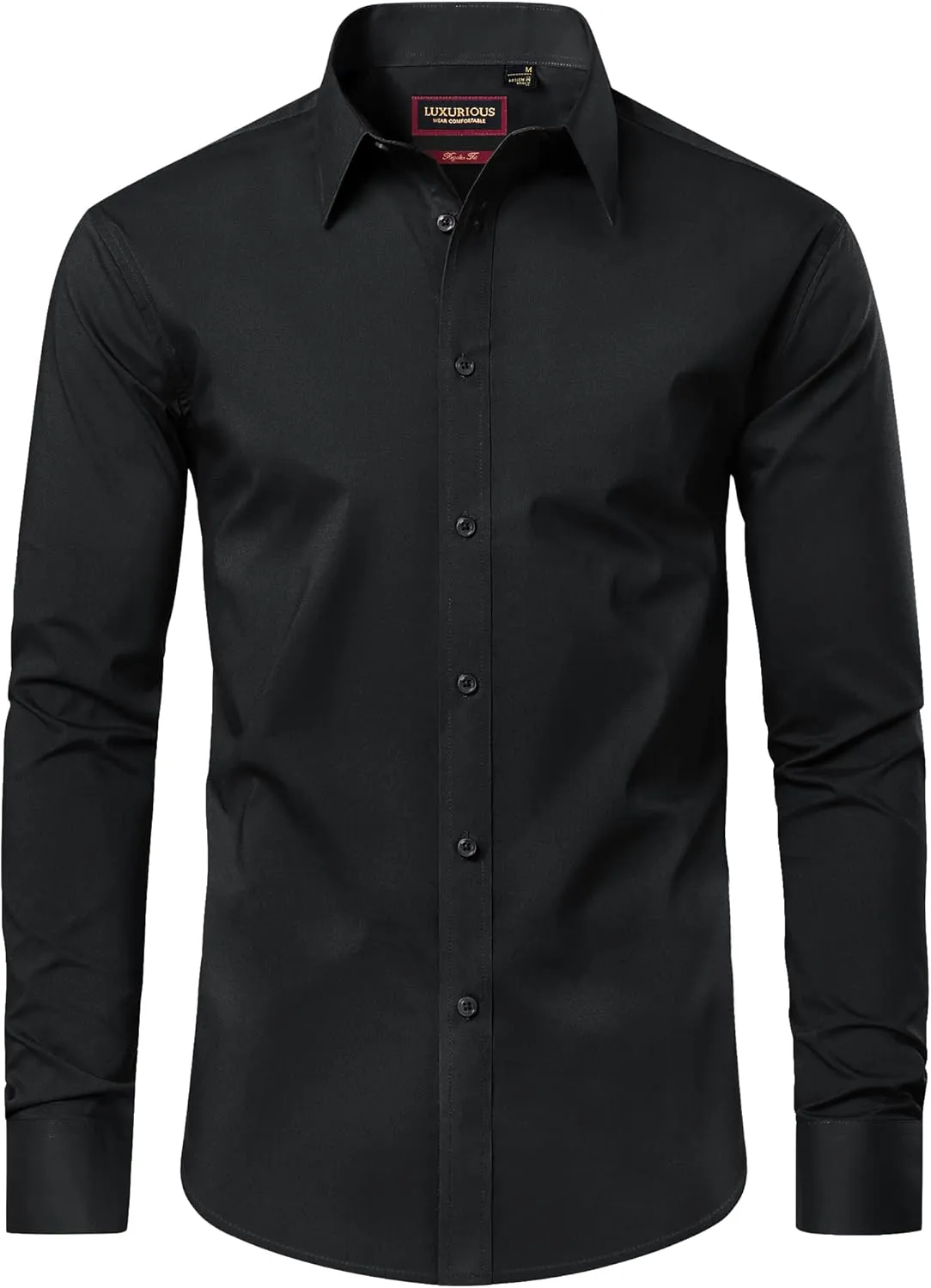 Mens Dress Shirts Long Sleeve Dress Shirts for Men Cotton Button Down Shirt Regular Big and Tall Dress Shirts