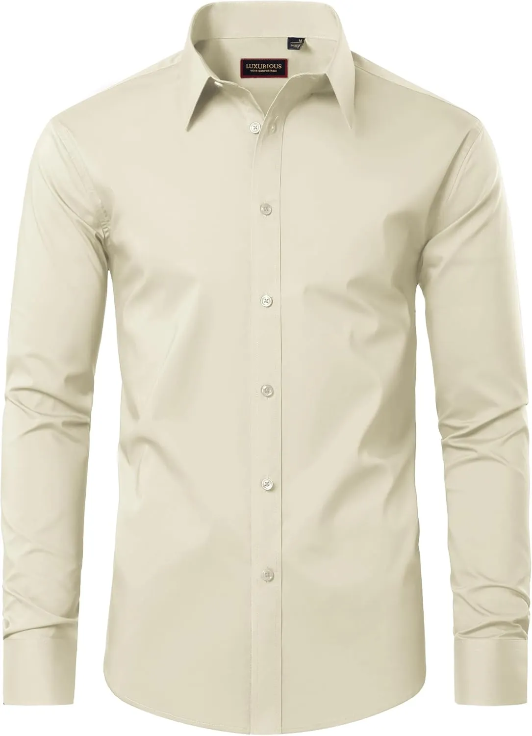 Mens Dress Shirts Long Sleeve Dress Shirts for Men Cotton Button Down Shirt Regular Big and Tall Dress Shirts