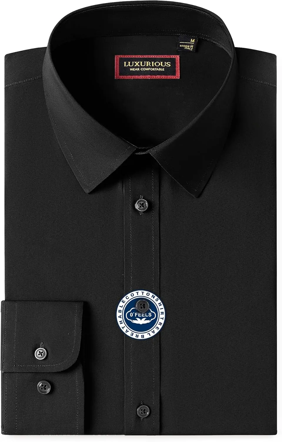 Mens Dress Shirts Long Sleeve Dress Shirts for Men Cotton Button Down Shirt Regular Big and Tall Dress Shirts