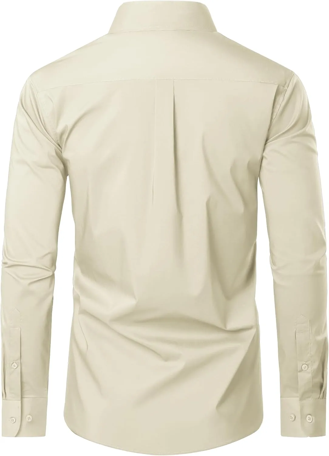 Mens Dress Shirts Long Sleeve Dress Shirts for Men Cotton Button Down Shirt Regular Big and Tall Dress Shirts