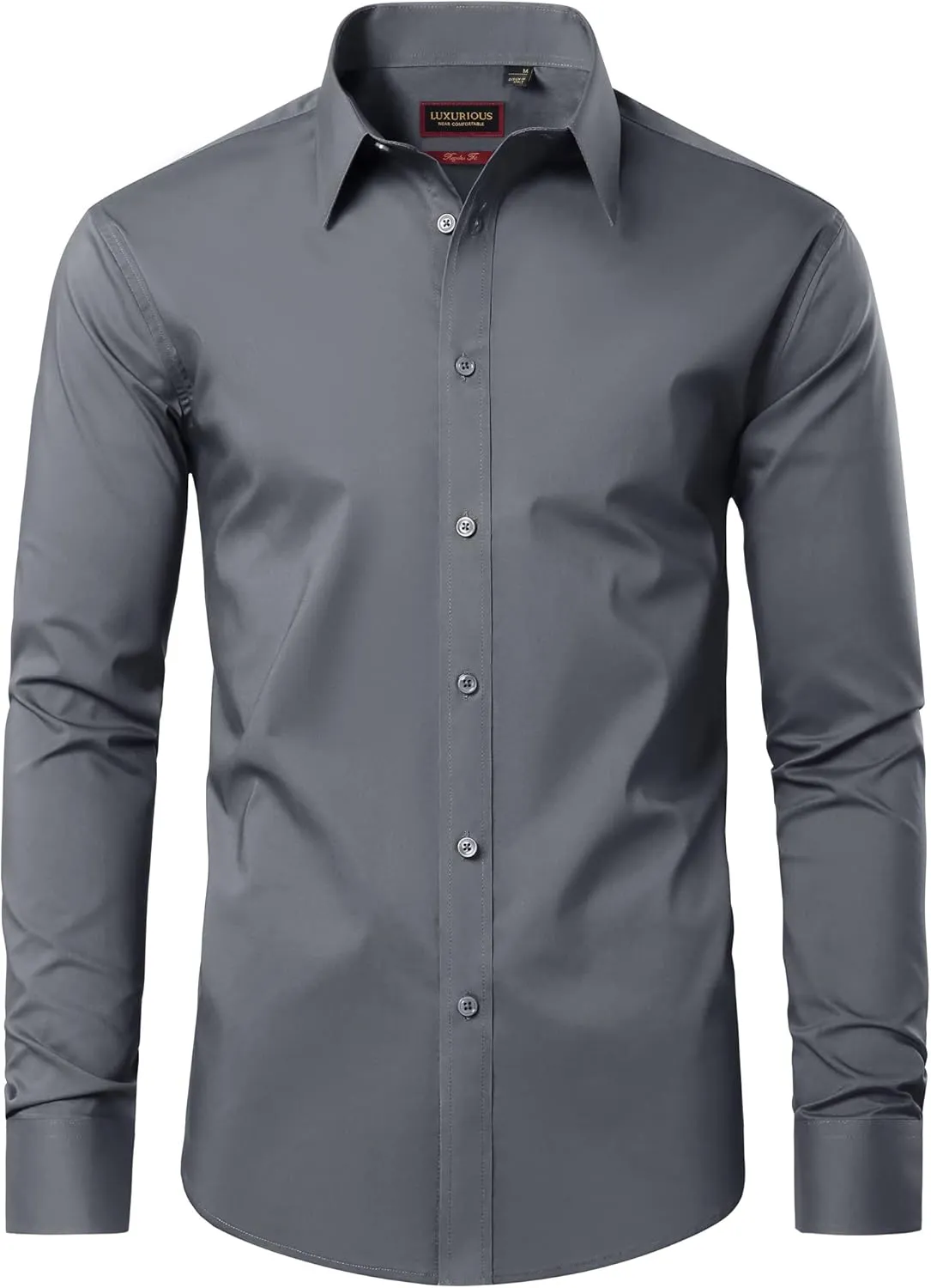 Mens Dress Shirts Long Sleeve Dress Shirts for Men Cotton Button Down Shirt Regular Big and Tall Dress Shirts
