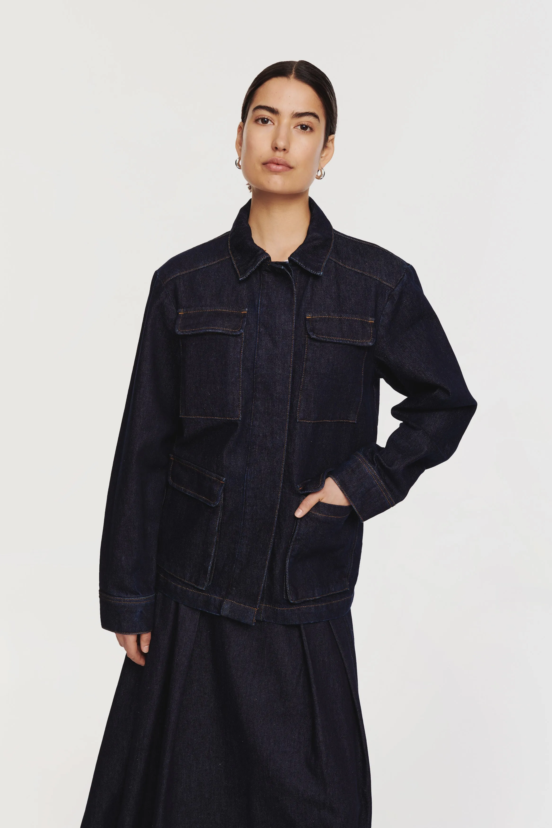 Myles Denim Pocket Utility Jacket
