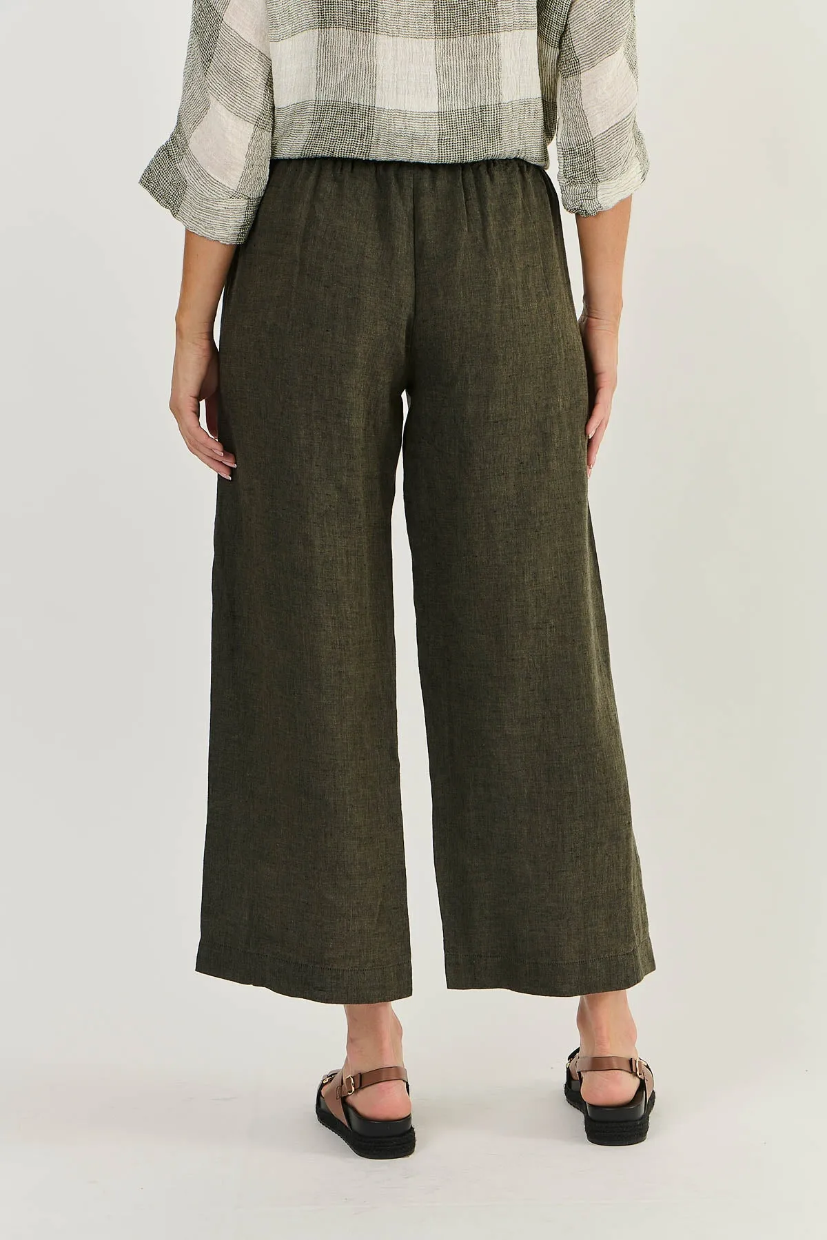 Naturals by O & J Wide Leg Pant - Licorice (GA398)