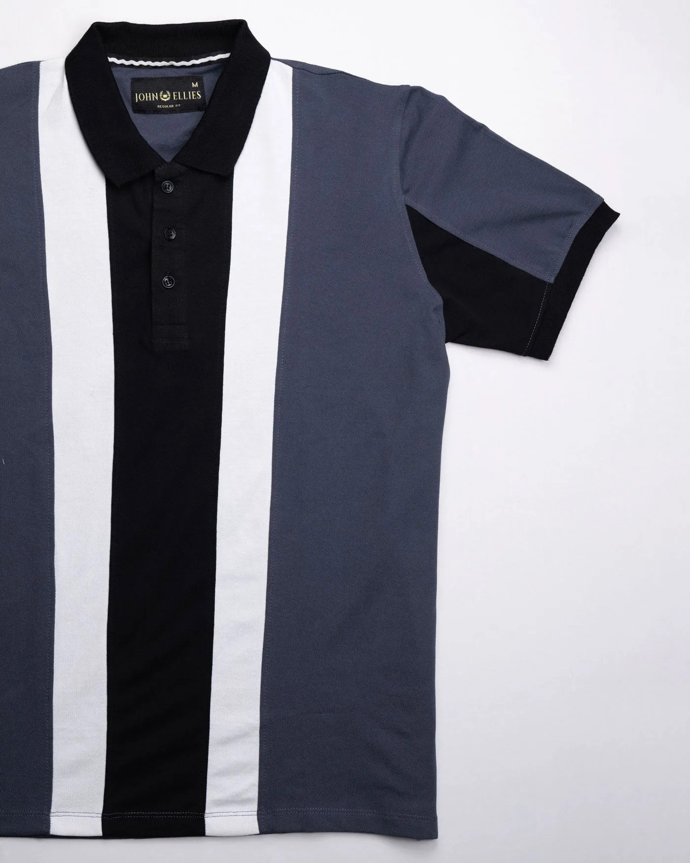 Paloma Pigeon Gray Cotton Polo T-Shirt