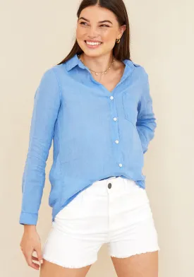 Pocket Button Down - Cabana Blue
