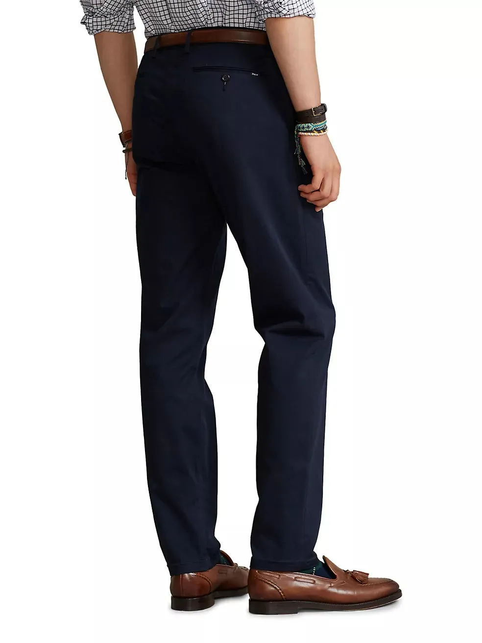 Polo Ralph Lauren Mens Stretch Straight Fit Chino Pants Navy Blue 40 x 30