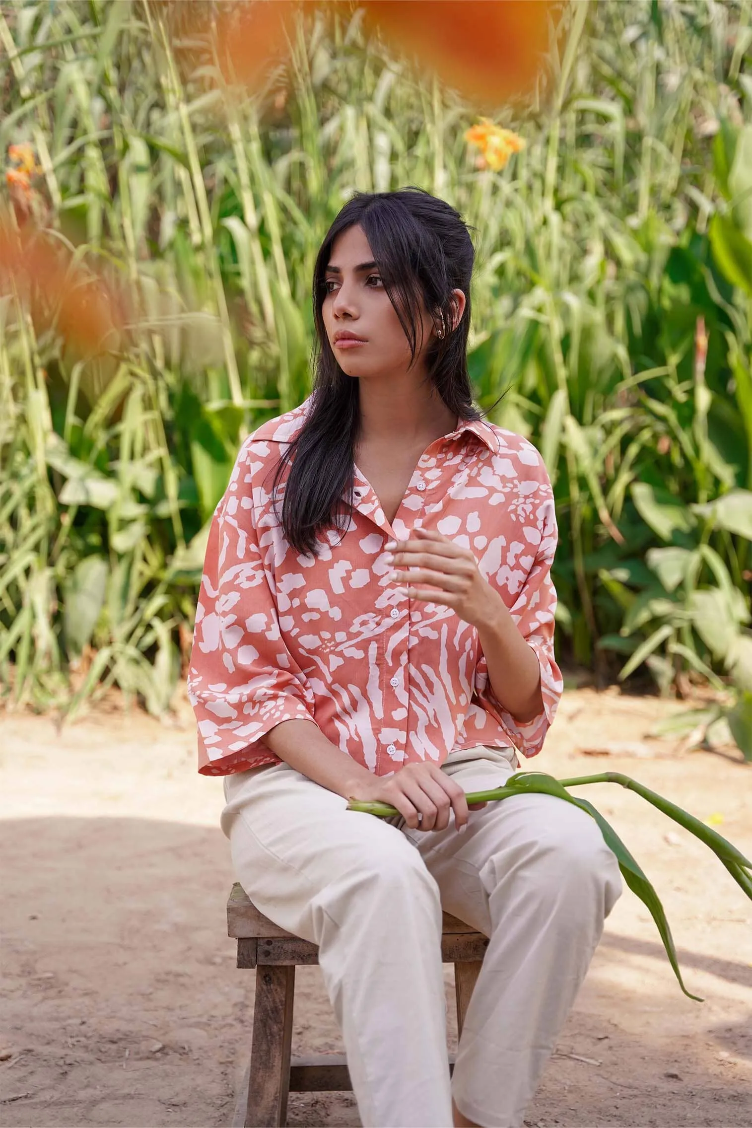 Poppy Print Shirt