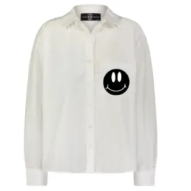 Smile White Button Down