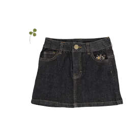 The Denim Skirt - Black