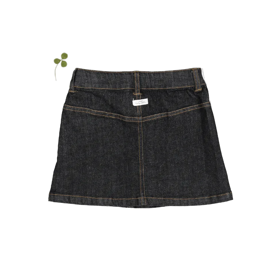 The Denim Skirt - Black