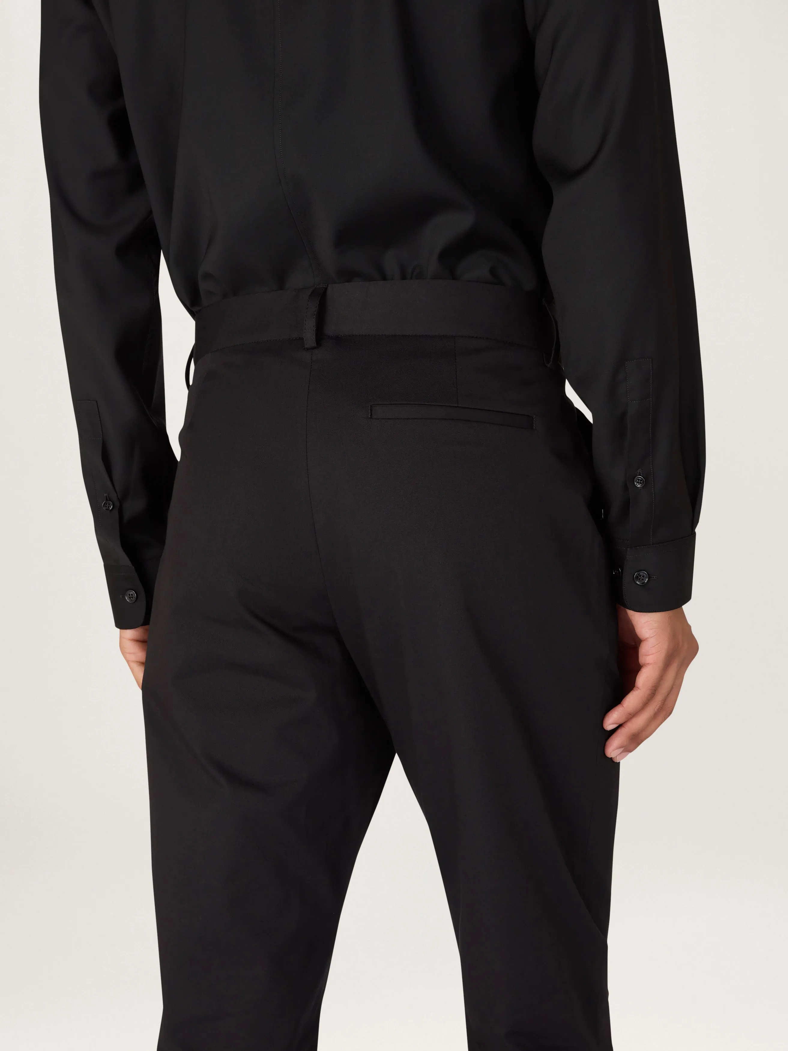 The Essential Chino || Black | Stretch Cotton