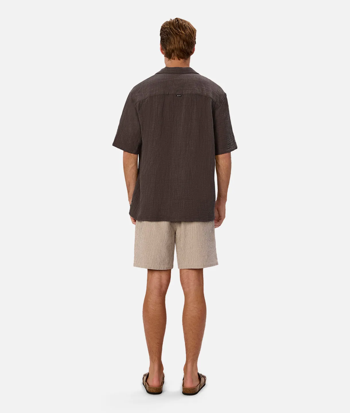 The Ortenza Short - Stone Charcoal