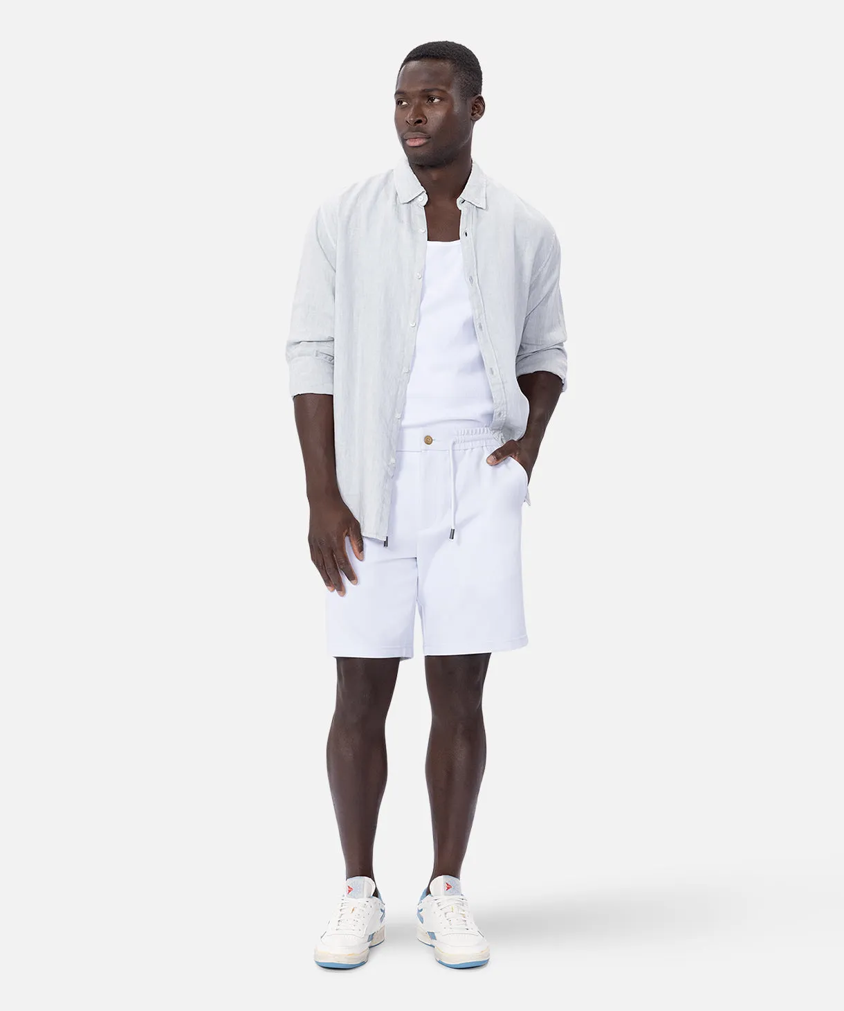 The Tennyson Linen L/s Shirt - Storm