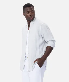 The Tennyson Linen L/s Shirt - Storm